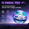Miniatyrbild 2 av 4: Flynova Pro Flying Ball Toy 360 Hand-controlled Flying Ball Toy Built-in Rgb Light Blue 95*95*95mm