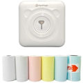 Miniatyrbillede 1 af 5: Mini Printer, Trådløs Termisk Etiketprinter, Sticky Note Kvittering, Egnet Til Android Ios Smart Phone Windows, Med 6+1 Ruller Printerpapir
