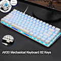 Miniatyrbild 3 av 3: Qwert Ak33 Mechanical Keyboard 82-key Anti-ghosting Gaming Keyboard Blue/black