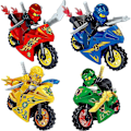 Miniatyrbilde 2 av 4: 8 stk. Ninja Figurer Sett Barneleker Shinobi Minifigurer Bursdagsgaver