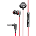 Pikkukuva 1 / 4: Plextone G15 3,5 mm:n langalliset nappikuulokkeet äänenvoimakkuuden säädöllä ja mikrofonilla Red