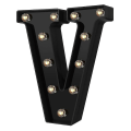 Miniatyrbillede 1 af 5: Nydesignet LED Bogstav Lys 26 Alfabet Sorte Dekorative Marquee Lamper Til Bryllupsfest V