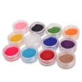 Miniatyrbild 1 av 4: 12 Colors Women Velvet Flocking Powder Nail Art Polish Fingernail Manicure Tools