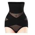Mimigo Krysskompresjonsbukser for Mageforming Kvinner Slankende Kroppsformer Magekontroll Black L