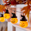 Miniatyrbild 3 av 4: Halloween Decor Pumpkin String Lights, Solar String Light style 3