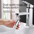 Miniatyrbild 3 av 5: Universal Kitchen Plastic 720 Rotatable Splash Filter Faucet Sprayer Head Flexible Bathroom Tap Extender Adapter Foam Nozzle