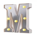 Miniatyrbillede 1 af 5: LED Marquee Bogstav Lys 26 Alfabet Lysende Bogstaver Skilt Perfekt Til Natlys Bryllup Fødselsdagsfest Julelampe Hjemmebar Dekoration B09 M