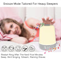 Miniatyrbild 4 av 4: Touch Wake Up Night Light With Sunrise Simulation Alarm Clock, 3 Ways Dimmable Warm White Bedside Lamp ,sleep Aid Snooze Timer Mode