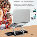 Miniatyrbild 4 av 4: Portable Laptop Stand Mount Notebook Computer Laptop Holder For Desk Non-slip