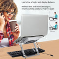 Miniatyrbillede 4 af 4: Bærbar Laptop Stand Mount Notebook Computer Laptop Holder Til Skrivebord Skridsikker