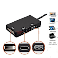 Miniatyrbilde 1 av 3: Mini Displayport Thunderbolt Hann til DVI-D HDMI VGA Adapter Konverter 4k 1080p
