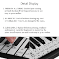 Miniatyrbild 2 av 4: Piano Keyboard Stickers - 88/61/54/49/37 Keys, 52 White And 36 Black Note Labels Stickers Full Set, Transparent And Removable, Interesting Piano Guide
