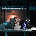 Miniatyrbillede 3 af 4: Usb Jellyfish Natlampe Lava Lampe Skrivebord Seng Side Kids Natlampe