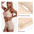 Miniatyrbilde 4 av 4: Dame Body Shaper Polstret Rumpeforsterker Truse Rumpe Hofteforsterker Falsk Rumpe Shapewear Briefs Push Up Shorts Beige XXXL