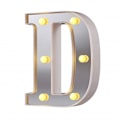 Miniatyrbillede 1 af 5: LED Marquee Bogstav Lys 26 Alfabet Lysende Bogstaver Skilt Perfekt Til Natlys Bryllup Fødselsdagsfest Julelampe Hjemmebar Dekoration B09 D