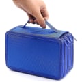 Miniatyrbild 1 av 4: 72 Slots 4-layer Zipper Pencil Case With Handle Strap, Oxford Fabric blue