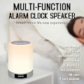 Miniatyrbild 3 av 5: Portable Bluetooth Speaker Dimmable Smart Touch, Led Colorful Night Light(white)
