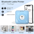Miniatyrbild 2 av 2: Smart Photo Printer, Mini Thermal Printer, Instant Sticker Printer, Small Smart Phone Printer For Ios And Android Phones, With 6+1 Printing Paper Roll