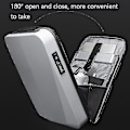 Miniatyrbild 4 av 4: New Usb Business Backpack Hard Shell Computer Bag Men Waterproof Luggage Big Capacity Portable Backpack