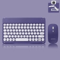 Miniatyrbild 1 av 4: Ipad Keyboard And Mouse Combo, Wireless Bluetooth Keyboard Purple C