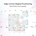 Miniatyrbilde 2 av 5: Gan11 M, 3x3 Magnetisk Speed Cube Stickerless Gans Magic Cube Stickerless Cube Frostet Overflate (primær Intern)