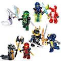 Miniatyrbillede 4 af 5: 24 Pakke Ninja Minifigurer Sæt Børnelegetøj Action Figur Shinobi Mini Figurer Fødselsdagsfest Gaver Til Voksne Og Børn Drenge Piger