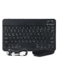 Pikkukuva 1 / 2: Pieni langaton Bluetooth-yhteensopiva näppäimistö ja hiiri, langaton näppäimistö- ja hiirisetti kotiin, toimistoon Black-mouse 7 inch