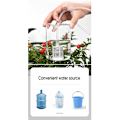 Miniatyrbillede 4 af 5: Intelligent drypvandings vandpumpe timer system have automatisk vandingsenhed solenergi opladning potteplante double pump 20m blue
