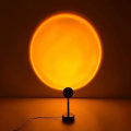 Miniatyrbillede 1 af 5: 180 Graders Rotation Solnedgangslampe, romantisk Visuel Solnedgangsprojektionslampe, med USB color 1