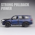Pikkukuva 3 / 5: 1:32 Leluauto Erinomainen Laatu Lx570 Maastoauto Metalliauto Lelu Seosauto Deep Blue
