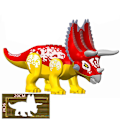 Miniatyrbillede 1 af 4: 36 Style Stor Jurassic Dinosaur World Spinosaurus Ankylosaurus Dino Byggeklods Moc Model Diy Klodser Pædagogisk Legetøj Gave L27