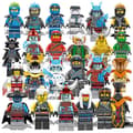 Phantom Series 24 Ninja Assembled Building Block Minifigure Toy