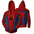 Miniatyrbillede 1 af 4: Spider Lynlås Hættetrøje En Hætte Lynlås Jakke S-5xl 4XL