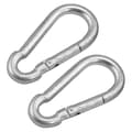Large 100mm Steel Carabiner Hook Clasps Spring Snap Clip 2 Pcs