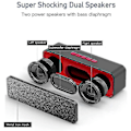 Pikkukuva 2 / 4: Langaton Bluetooth-kaiutin, kannettava Bluetooth 5.0 -kaiutin, kaksoisbassoelementillä, 3D Ster