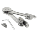 Miniatyrbild 3 av 5: 2pcs Heavy Duty Lid Support Hinges Soft Close Folding Lid Stay Hinge Keep Lid Hinge Open For Cabinet