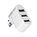Miniatyrbild 5 av 5: Mini 3 Port Usb 3.0 Hub High Speed Data Transfer Breakout Box Adapter For Pc Laptop Usb Hub Black