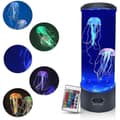 Led Jellyfish Lava Lamp Home Office Desk Bedside Mood Usb Night Light