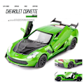 Pikkukuva 1 / 5: 1:32 Corvette Leluauto Metallinen Lelu Valettu & Leluajoneuvot Automalli green