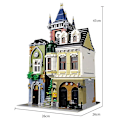Miniatyrbillede 1 af 4: Byarkitektur Byggeklodser Hotel Indkøbscenter Marked Hus Butik Gadebillede Butik Klodser Legetøj Gaver Til Børn Voksne Uden Original Æske