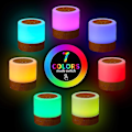 Miniatyrbild 3 av 5: Mini Led Night Light, Colorful Bedside Lamp, Touch Night Light, Rechargeable Table Lamp With Light