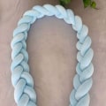Miniatyrbild 4 av 4: Bed Border,baby Bumper Bed Snake Baby Bed Bumper Weaving Edge Protection Head Protection Decoration For Crib Cot(grey,100cm) Green 200cm