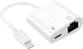 Lightning To Ethernet Adapter, [compatible With Apple Mfi Certified] 2 In 1 Rj45 Ethernet Lan Network Adapter With Charge Port, Plug And Play, Support