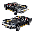 Pikkukuva 1 / 4: 1817 kpl High-tech Mustanged Super Racing -auto Rakennuspalikat Kaupunki Speed Racer Ajoneuvo Tiilet Lasten Asiantuntija Autolelut Lahjat Ei Alkuperäistä Laatikkoa