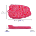 Miniatyrbild 2 av 4: Larger Shower Foot Scrubber Mat With Non-slip Suction Cups- Cleans, Smooths, Exfoliates And Massages Your Feet Without Bending, Foot Circulation And S Pink