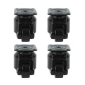 Miniatyrbild 3 av 3: 4pcs Heavy Duty Nylon Level Adjustment Caster Gd-40f High Quality Indu 49x49mm