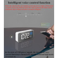 Miniatyrbild 5 av 5: Music Alarm Clock Led Digital Clock 2 Alarms Voice Control Snooze Temperature Display Reloj Despertador Digital With Usb Cable