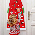 Miniatyrbild 4 av 4: Advent Calendar,christmas Advent Calendarwith 24 Days Pockets (red)