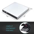 Miniatyrbillede 2 af 4: Ekstern Cd/dvd-drev Usb Slim Bærbar Optager Til Bærbare Computere