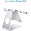 Miniatyrbilde 1 av 4: iPad-stativ, stabilt nettbrettstativ for skrivebord, justerbart aluminiumsstativ for iPad Pro / Air / Mini og mer, multi-vinkel, etui-vennlig